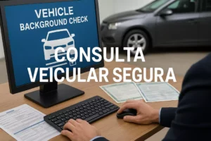 Consulta roubo furto sendo realizada em sistema oficial de verificação