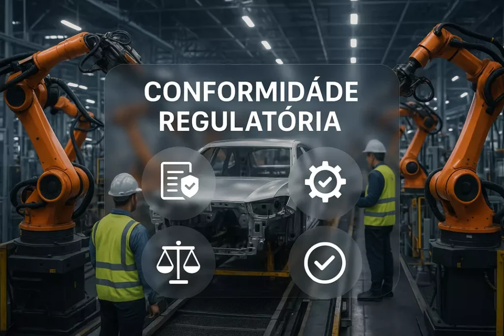 Regulamentações setor automotivo: fábrica moderna adaptada às mudanças 2025